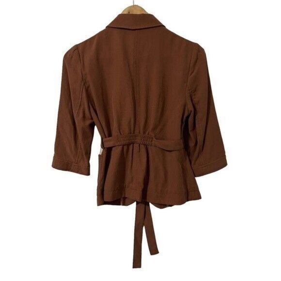 Anthropologie Cartonnier Silk Lightweight Blazer Jacket - Womens 0 - Picture 2 of 8